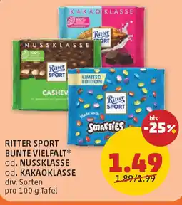 PENNY Ritter sport bunte vielfalt Angebot
