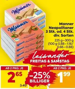 Billa Manner Neapolitaner Angebot