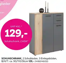 Mömax Schuhschrank Cadix Anthrazit/Eichefarben Angebot