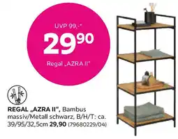 Mömax Regal Azra II Naturfarben/Schwarz Angebot