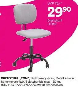 Mömax Drehstuhl Tom in Dunkelgrau Angebot