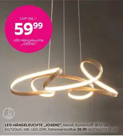 Mömax LED-Hängeleuchte Josem 2 Cappuccino Angebot