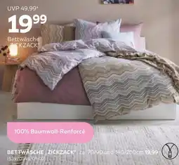 Mömax Bettwäsche ZickZack Mauve Angebot
