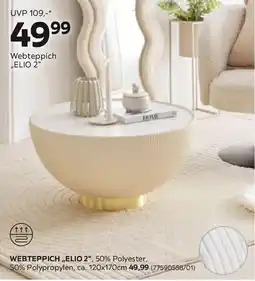 Mömax Webteppich Elio 2 Creme Angebot