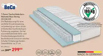 Matratzen Concord 7-Zonen Taschenfederkern- Matratze Maxi Strong Angebot