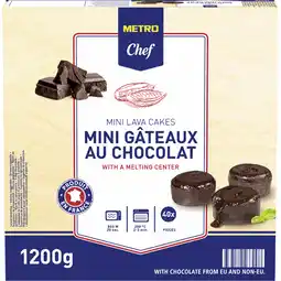 Metro Mini Schokokuchen, Preisangabe ohne MwSt. (Preis inkl. MwSt. 25,29 €), METRO Angebot