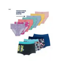 Hofer Kleinkinder-/Kinder-Unterhosen versch. Farben und Muster HOFER Angebot