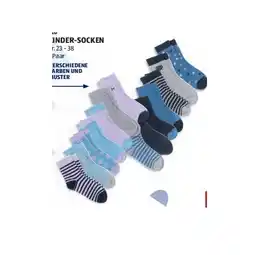 Hofer Kinder-Socken versch. Farben und Muster 7 Paar HOFER Angebot