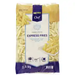 Metro Express Fries, Preisangabe ohne MwSt. (Preis inkl. MwSt. 2,64 €), METRO Angebot