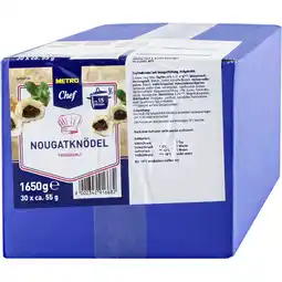 Metro Nougatknödel, Preisangabe ohne MwSt. (Preis inkl. MwSt. 0,76 €), METRO Angebot