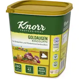 Metro Goldaugen Rindsuppe, Preisangabe ohne MwSt. (Preis inkl. MwSt. 13,19 €), METRO Angebot