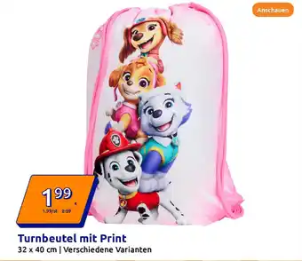 Action Turnbeutel mit Print Angebot