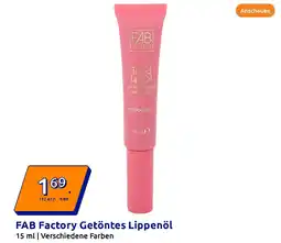 Action FAB Factory Getöntes Lippenöl Angebot