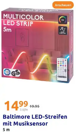 Action Baltimore LED-Streifen mit Musiksensor Angebot