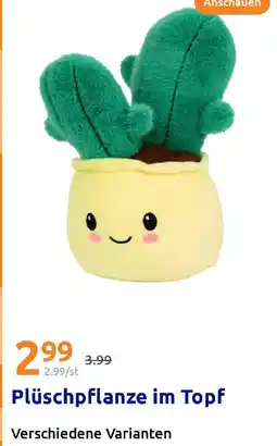 Action Plüschpflanze im Topf Angebot