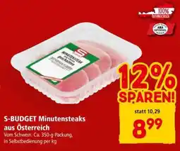 Interspar S-BUDGET Minutensteaks aus Österreich Angebot