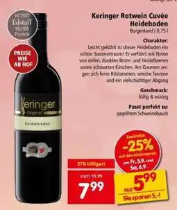 Interspar Keringer Rotwein Cuveé Heideboden Angebot