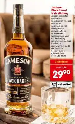 Interspar Jameson Black Barrel Irish Whiskey Angebot