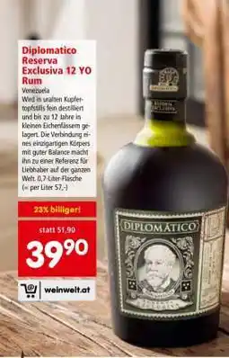 Interspar Diplomatico Reserva Exclusiva 12 YO Rum Angebot