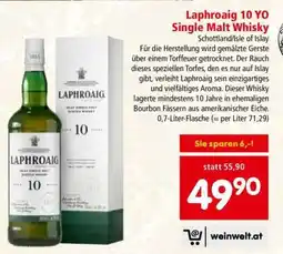 Interspar Laphroaig 10 YO Single Malt Whisky Angebot