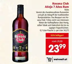 Interspar Havana Club Añejo 7 Años Rum Angebot