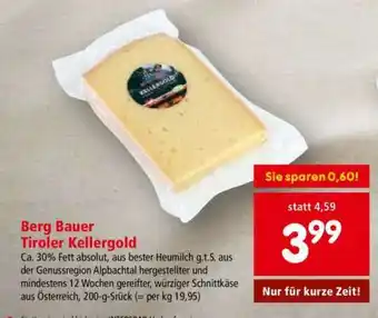 Interspar Berg Bauer Tiroler Kellergold Angebot