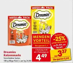 Interspar Dreamies Katzensnacks Angebot