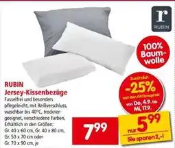 Interspar RUBIN Jersey-Kissenbezüge Angebot