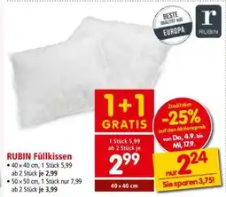 Interspar RUBIN Füllkissen Angebot