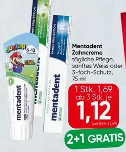 Spar Mentadent Zahncreme Angebot