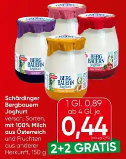 Spar Schärdinger Bergbauern Joghurt Angebot