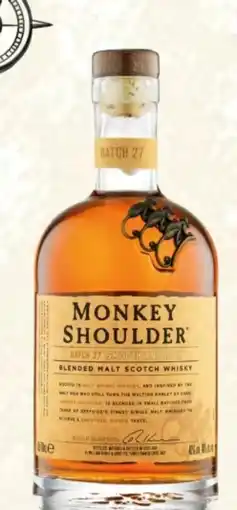 Interspar Monkey Shoulder Blended Malt Scotch Whisky Angebot