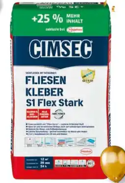 Hagebau Cimsec Fliesenkleber S1 Flex Stark Angebot