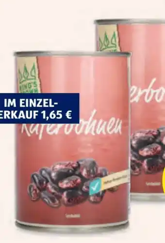 Hofer King's Crown Käferbohnen Angebot