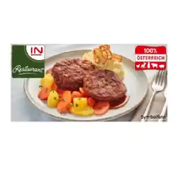 Interspar Faschierte Laibchen mit Kartoffelpüree, Röstzwiebel und Gemüse INTERSPAR Angebot