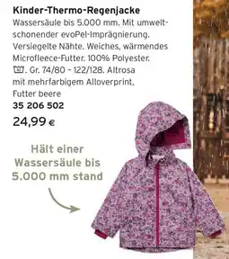 Tchibo Eduscho Kinder-Thermo-Regenjacke Angebot