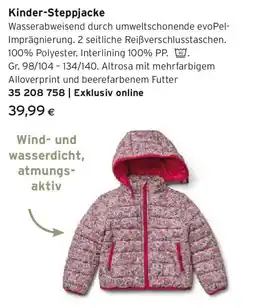 Tchibo Eduscho Kinder-Steppjacke Angebot