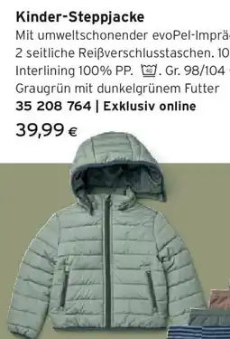 Tchibo Eduscho Kinder-Steppjacke Angebot