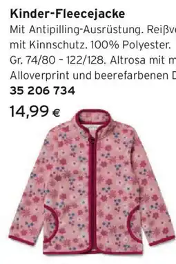 Tchibo Eduscho Kinder-Fleecejacke Angebot