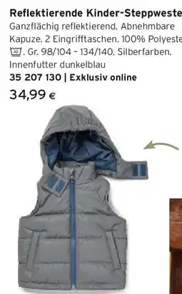 Tchibo Eduscho Reflektierende Kinder-Steppweste Angebot