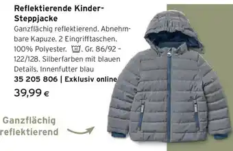 Tchibo Eduscho Reflektierende Kinder- Steppjacke Angebot