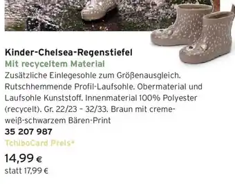 Tchibo Eduscho Kinder-Chelsea-Regenstiefel Angebot
