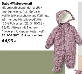 Tchibo Eduscho Baby-Winteroverall Angebot