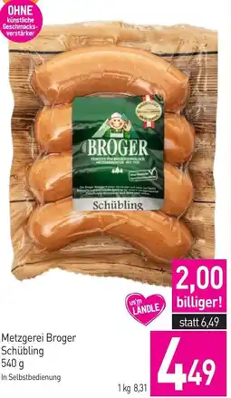 Sutterlüty Metzgerei Broger Schübling Angebot