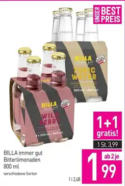 Sutterlüty BILLA immer gut Bitterlimonaden Angebot
