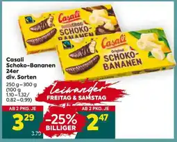 Billa Casali Schoko-Bananen 24er div. Sorten Angebot
