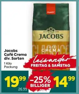 Billa Jacobs Cafè Crema div. Sorten Angebot