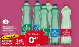 Billa Römerquelle Mineralwasser div. Sorten Angebot