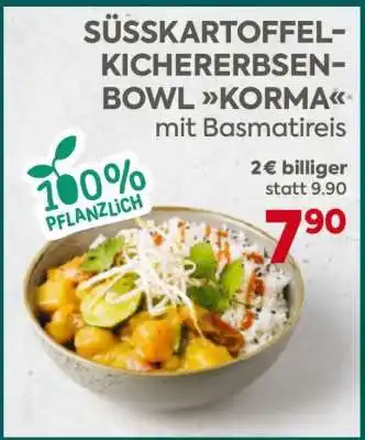 Billa SÜSSKARTOFFEL-KICHERERBSEN BOWL KORMA Angebot