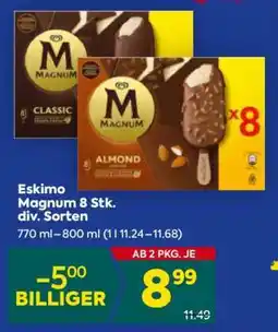 Billa Eskimo Magnum 8 Stk. div. Sorten Angebot